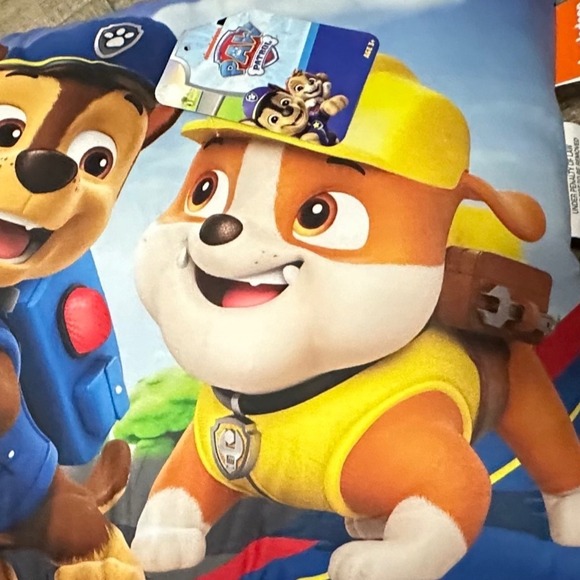 Nickelodeon Paw Patrol Kids Body Pillow Skye Marshall Chase & Rubble 17x34" NWT - Picture 7 of 8